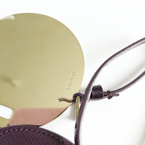 Prada Bag Charm with Mirror Saffiano Leather Accessory with Box and COA - Picture 7 of 12